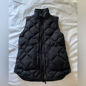 J.Crew Black Quilted Vest